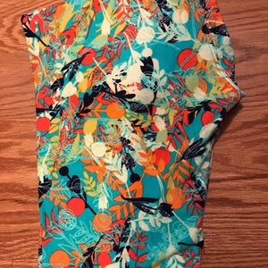 OS LuLaRoe floral leggings